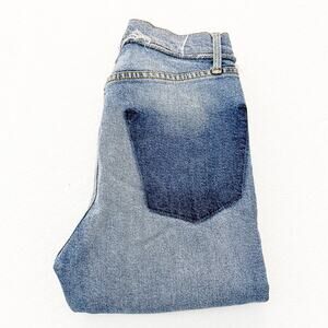 Frame Le Original Adbury Light Wash Distressed Denim Jeans Button Fly Size 24